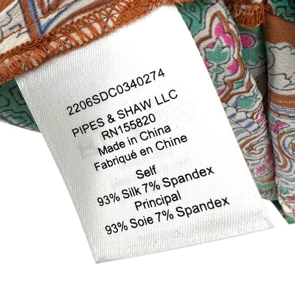 Veronica Beard Henrieta Silk Floral Ruched Blouse Top Multicolor Size 8 - Picture 12 of 15